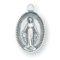 1/2-inch Sterling Silver Scapular Medal | 16-inch Chain
