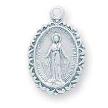 Sterling Silver Oval Miraculous Medal