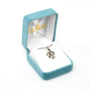 Sterling Silver Easter Lily Slide- Miraculous Medal/St. Theresa/Sacred Heart of Jesus/St Christopher