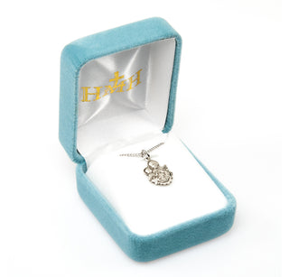 3/4-inch Sterling Silver St. Joseph Medal with 16-inch Chain