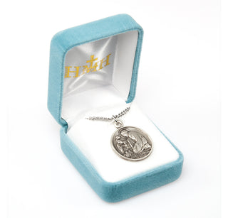 Saint Francis of Assisi Round Sterling Silver Medal
