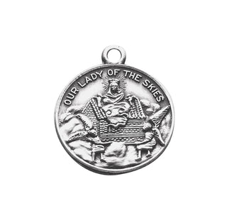 Sterling Silver Our Lady of Loreto Medal