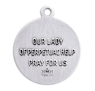 Sterling Silver Our Lady of Perpetual Help Medal
