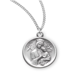 Sterling Silver Our Lady of Perpetual Help Medal