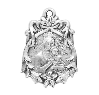 Sterling Silver Our Lady of Perpetual Help Medal