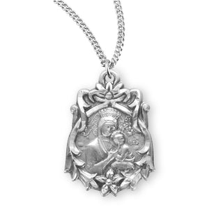 Sterling Silver Our Lady of Perpetual Help Medal