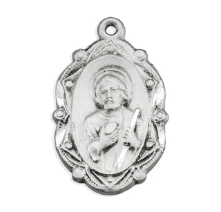 7/8-inch Sterling Silver St. Joseph Medal with 18-inch Chain