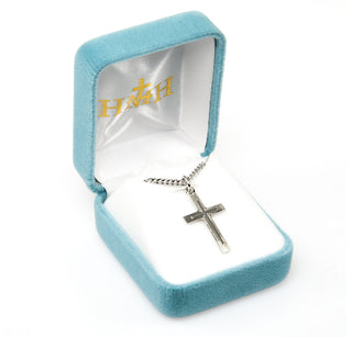 1-inch Sterling Silver Cross with 18-inch Chain