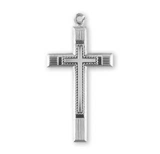1 15/16-inch Sterling Silver Crucifix | an 18-inch Chain