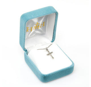 Sterling Silver Miraculous Cross w/ 13" Chain