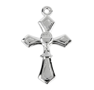 1-inch Sterling Silver Cross with Chalice 18-inch Chain