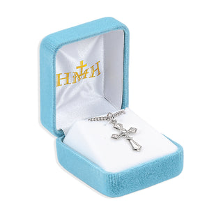 1-inch Sterling Silver Cross with Chalice 18-inch Chain