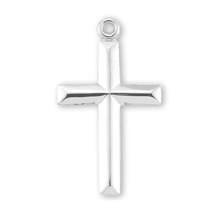 Sterling Silver Angle Edged Cross