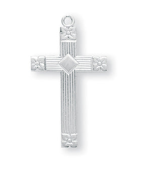Aurora Flat Oval Finest Austrian Crystal Sterling Rosary - Engravable