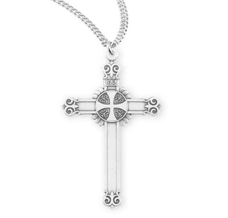 1 3 4 Inch Sterling Silver Cross With 20 Inch Chain