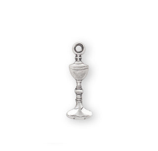 5/8-inch Sterling Silver Chalice Pendant with 16-inch Chain