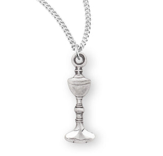 5 8 Inch Sterling Silver Chalice Pendant With 16 Inch Chain