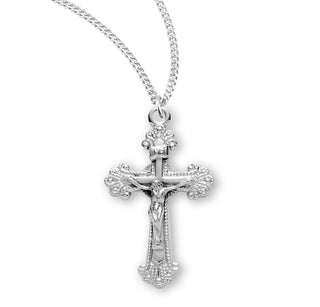 1 1 8 Inch Sterling Silver Crucifix With 18 Inch Chain 4