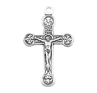 Sterling Silver Crucifix with 18-inch Chain and a Deluxe Velour Gift Box Included.