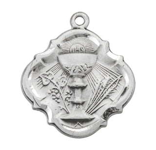 3/4-inch Sterling Silver Chalice Pendant with 18-inch Chain