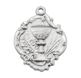 3/4-inch Sterling Silver Chalice Pendant with 18-inch Chain