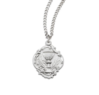 3 4 Inch Sterling Silver Chalice Pendant With 18 Inch Chain 2