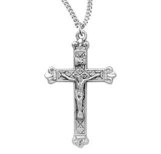 1 Inch Sterling Silver Crucifix With 18 Inch Chain 9