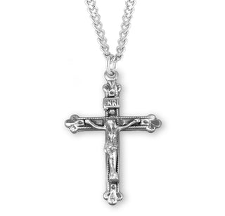 1 Inch Sterling Silver Crucifix With 20 Inch Chain