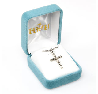 1-inch Sterling Silver Crucifix with 20-inch Chain