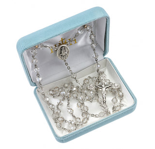 Genuine Cultured Pearl Rosary - Engravable
