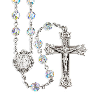 Crystal Finest Austrian Crystal Sterling Rosary Engravable 2