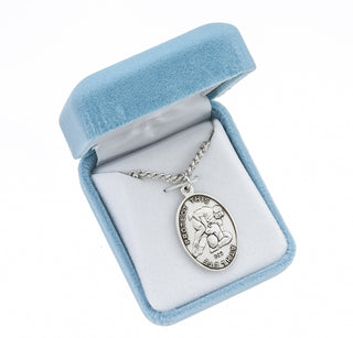 Sterling Silver St. Sebastian Wrestling Athlete Medal