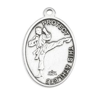 Sterling Silver St. Sebastian Martial Arts Athlete Medal