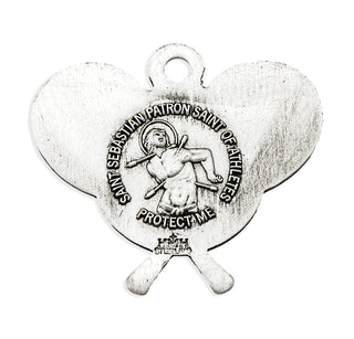 Sterling Silver St. Sebastian Tennis Athlete Medal