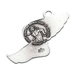 Sterling Silver St. Sebastian Track Athlete Medal