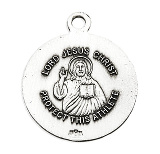 Sterling Silver Christ Golf Athlete Medal