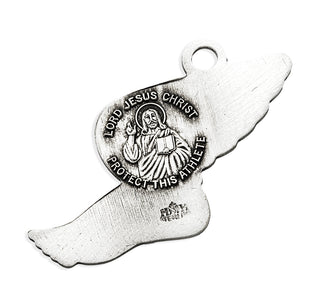 Sterling Silver Christ Track Athlete Medal