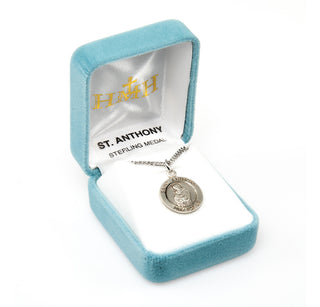 Sterling Silver Round Shaped St. Anthony Medal