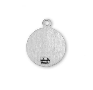 Sterling Silver Round Shaped St. Joseph Medal