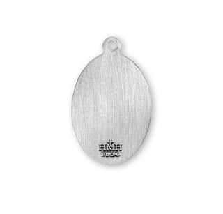 Sterling Silver Oval Shaped St. Gabriel Medal