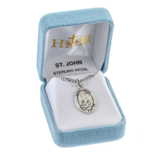 Sterling Silver Oval St. John Medal