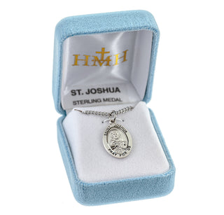 Sterling Silver Oval St. Joshua Medal