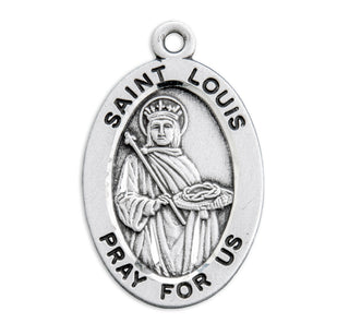 Sterling Silver Oval Shaped St. Louis Medal