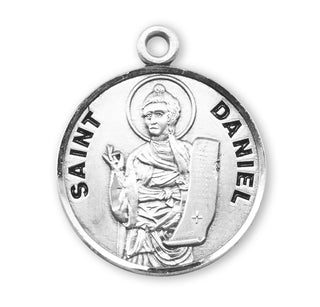Sterling Silver Round St. Daniel Medal