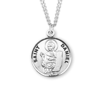 Sterling Silver Round St. Daniel Medal