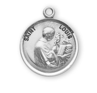 Sterling Silver Round Shaped St. Louis Medal