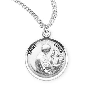Sterling Silver Round Shaped Saint Louis Medal