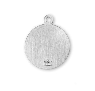 Sterling Silver Round Shaped St. Raphael Medal