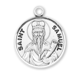 Sterling Silver Round Shaped St. Samuel Medal