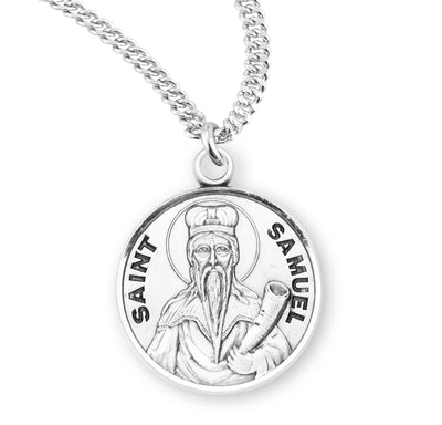 Sterling Silver Round Shaped St. Samuel Medal
